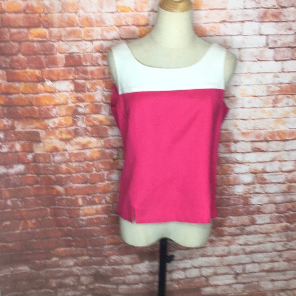 Women's Hot Pink and White Zippered Blazer TwinSet - Picture 3 of 9